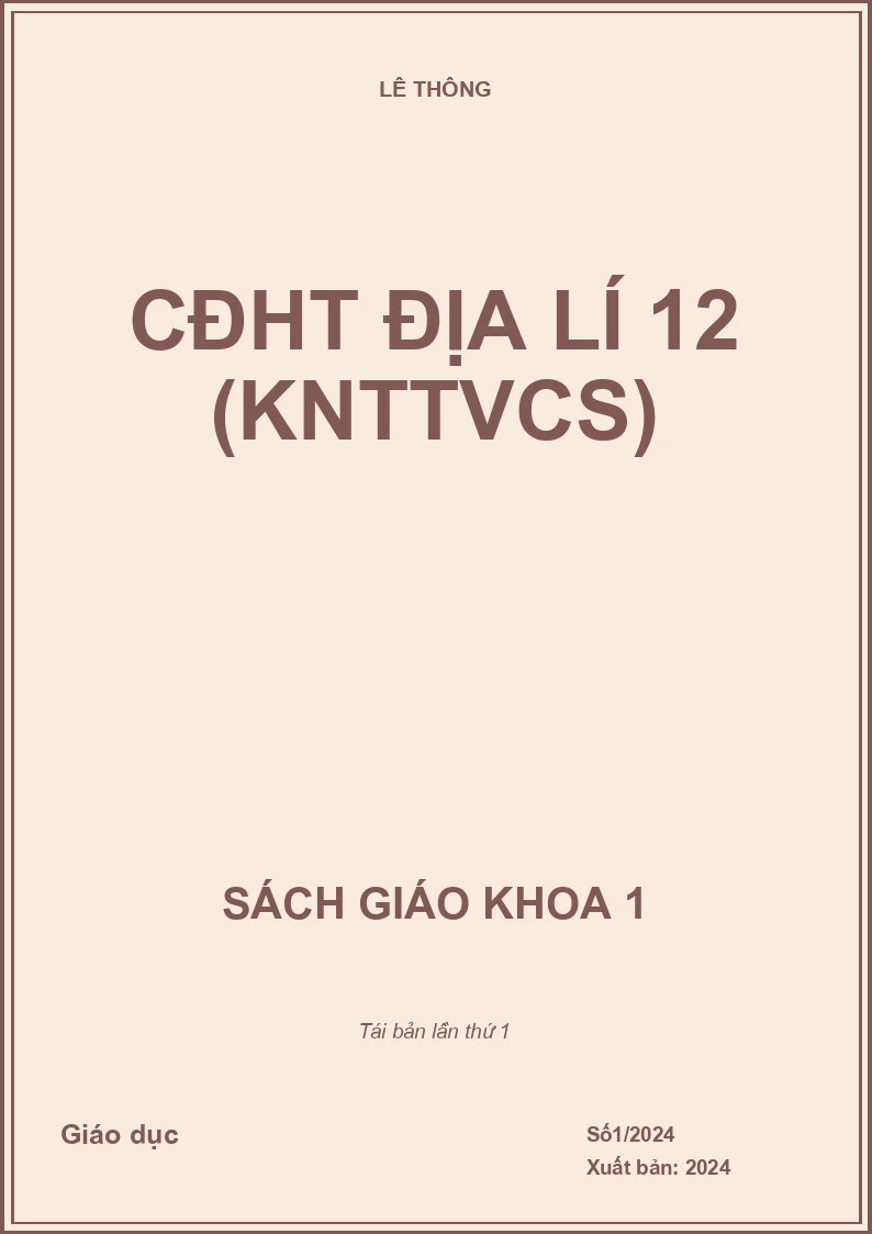 CĐHT Địa lí 12 (KNTTVCS)