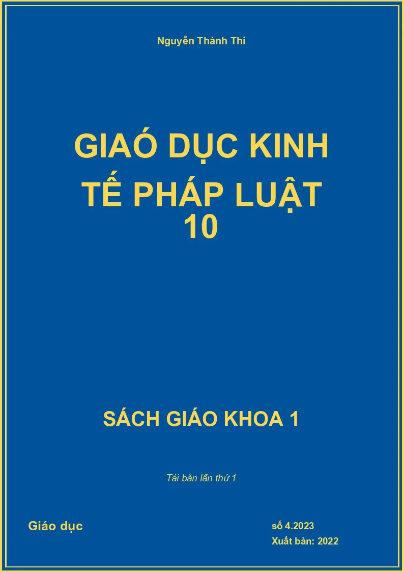 Giaó dục kinh tế pháp luật 10