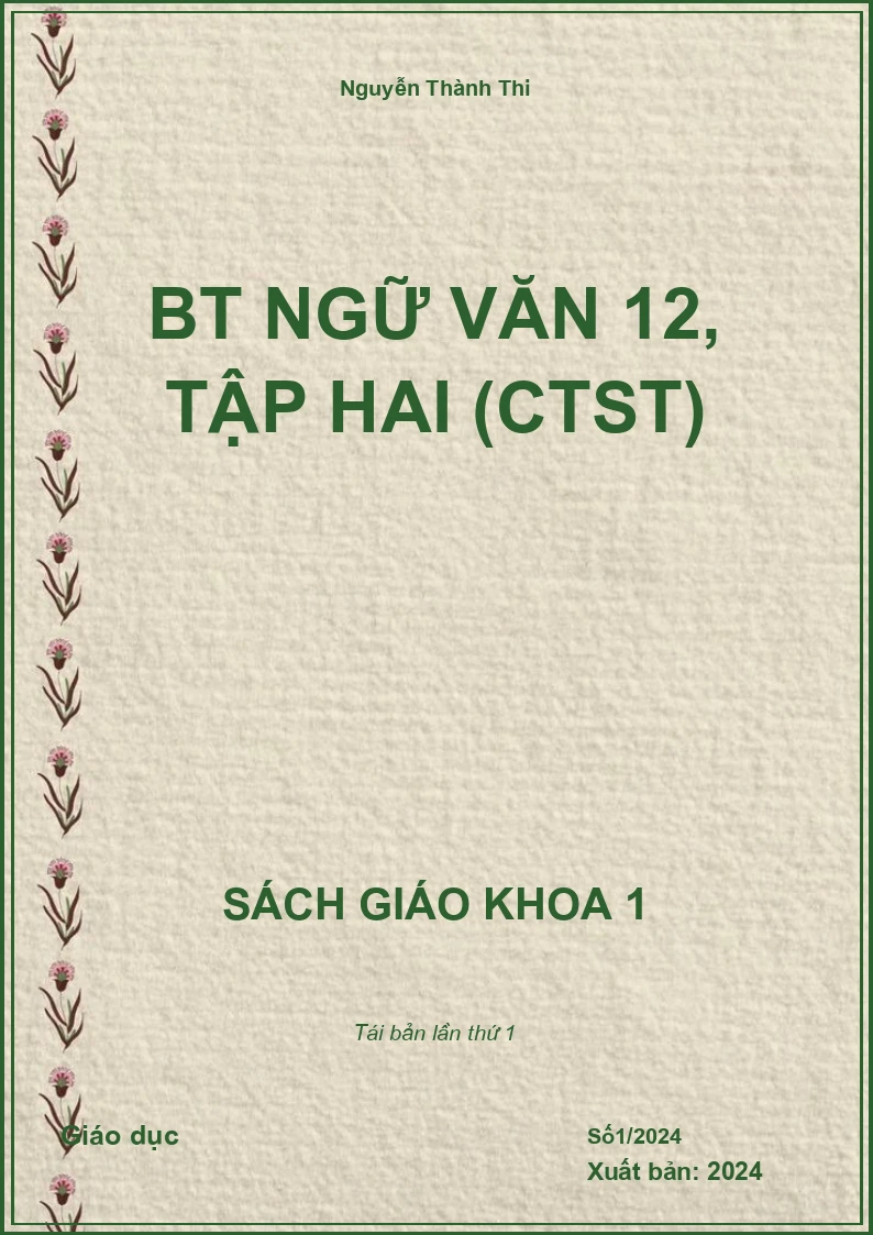 BT Ngữ Văn 12, tập hai (CTST)