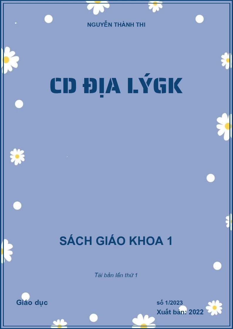 CD ĐỊA LÝGK