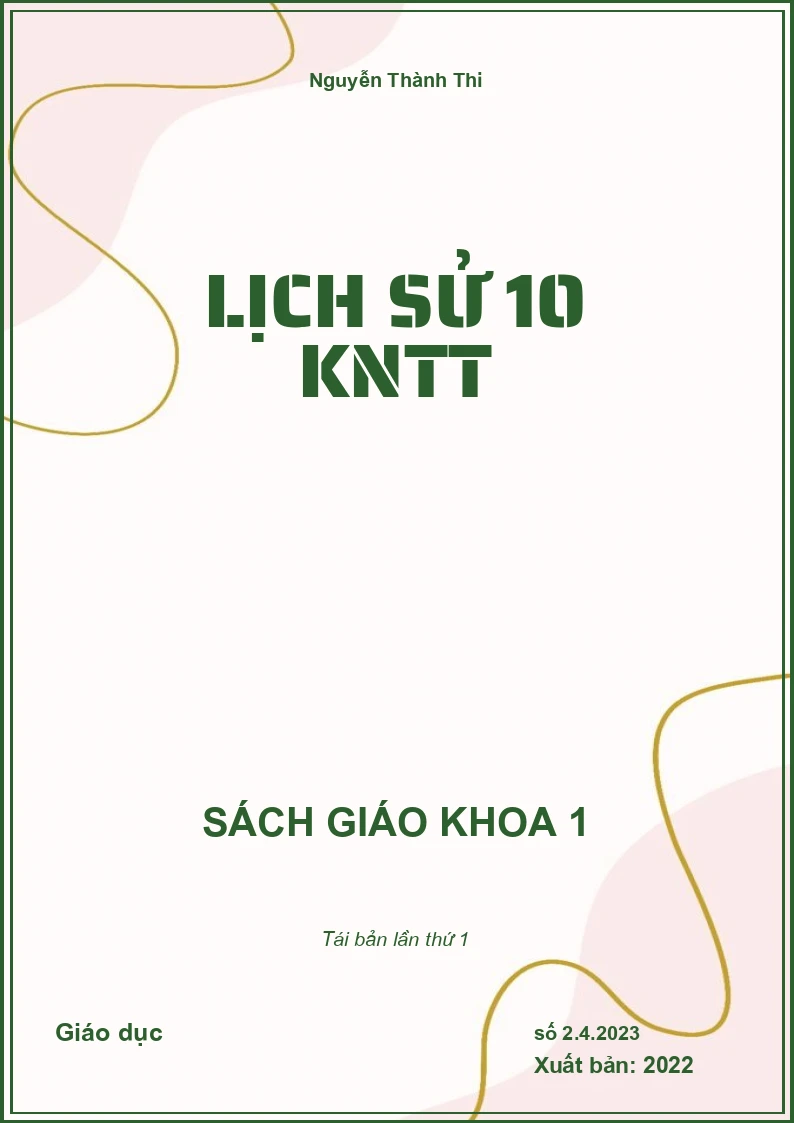 Lịch sử 10 KNTT