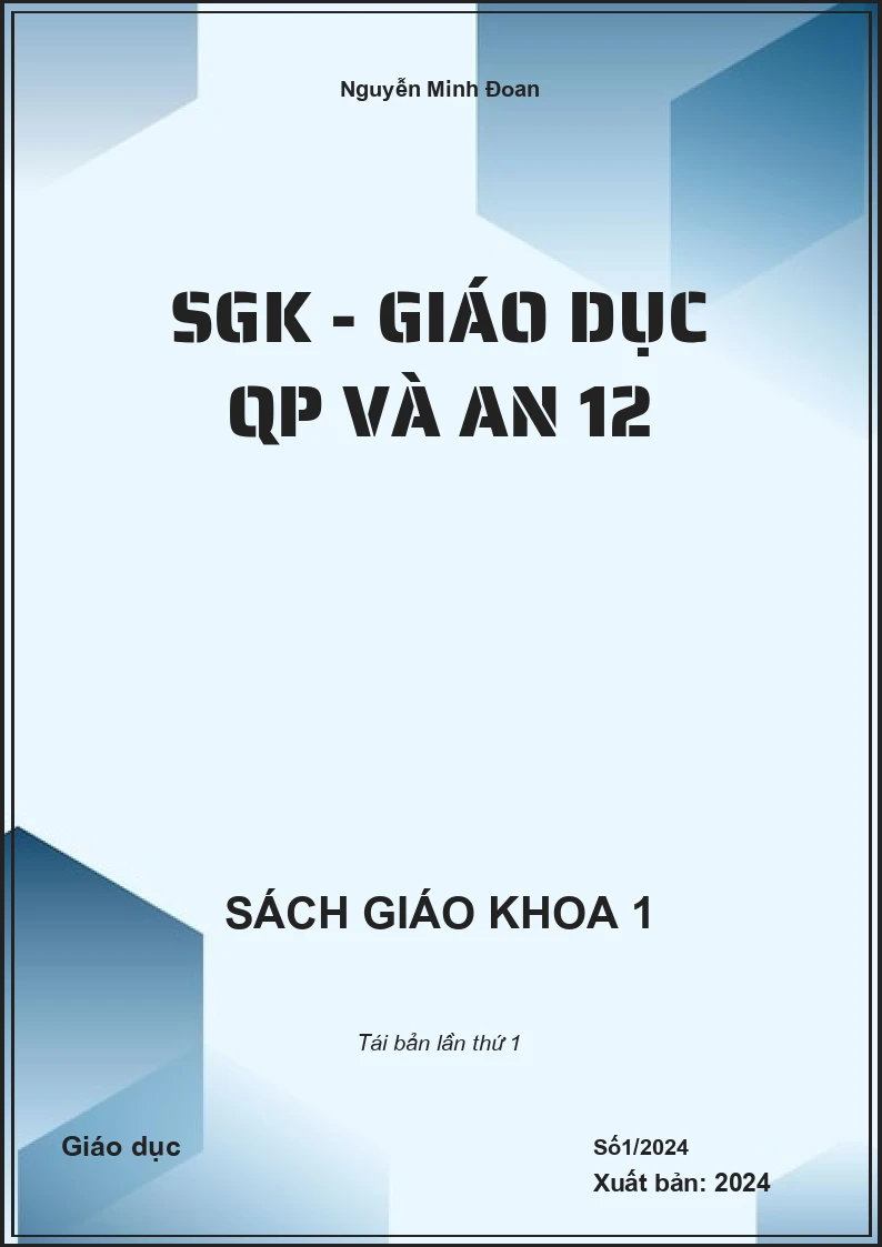 SGK - Giáo dục QP và AN 12