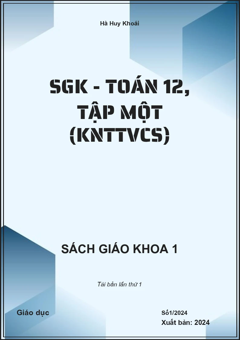 SGK - Toán 12, tập một (KNTTVCS)