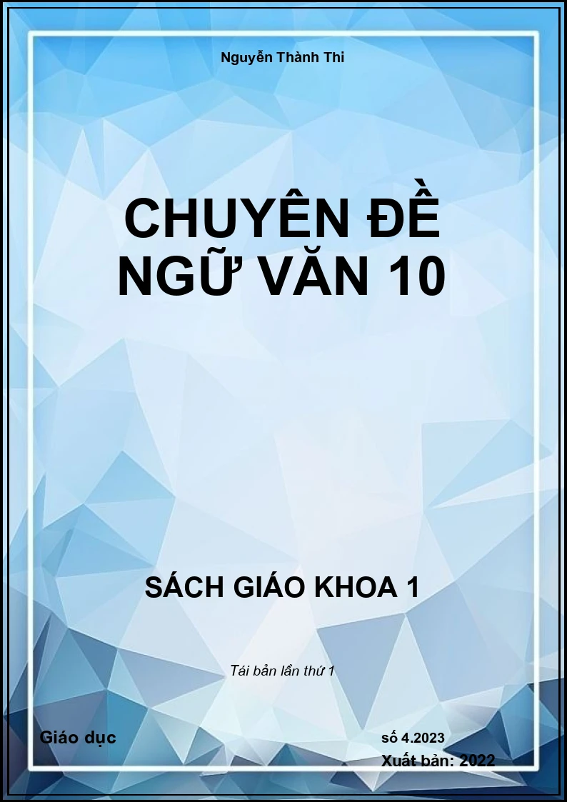 Chuyên đề Ngữ văn 10