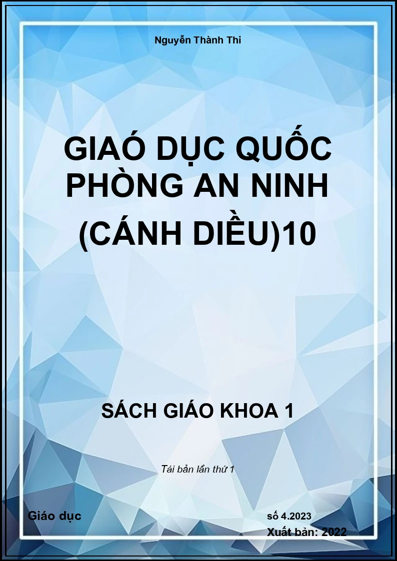 Giaó dục quốc phòng an ninh (cánh diều)10