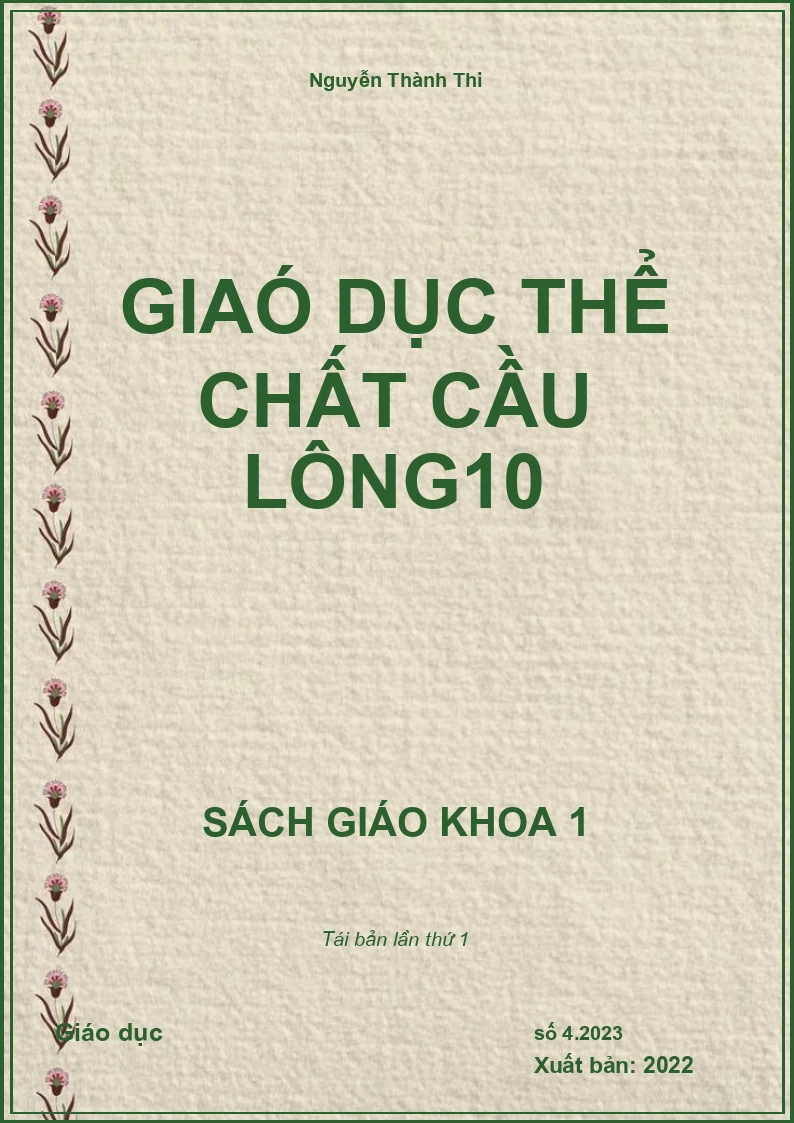 Giaó dục thể chất cầu lông10
