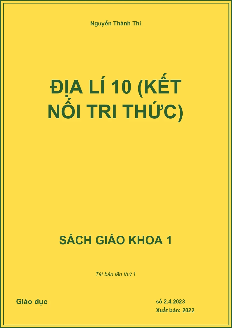 Địa lí 10 (Kết nối tri thức)