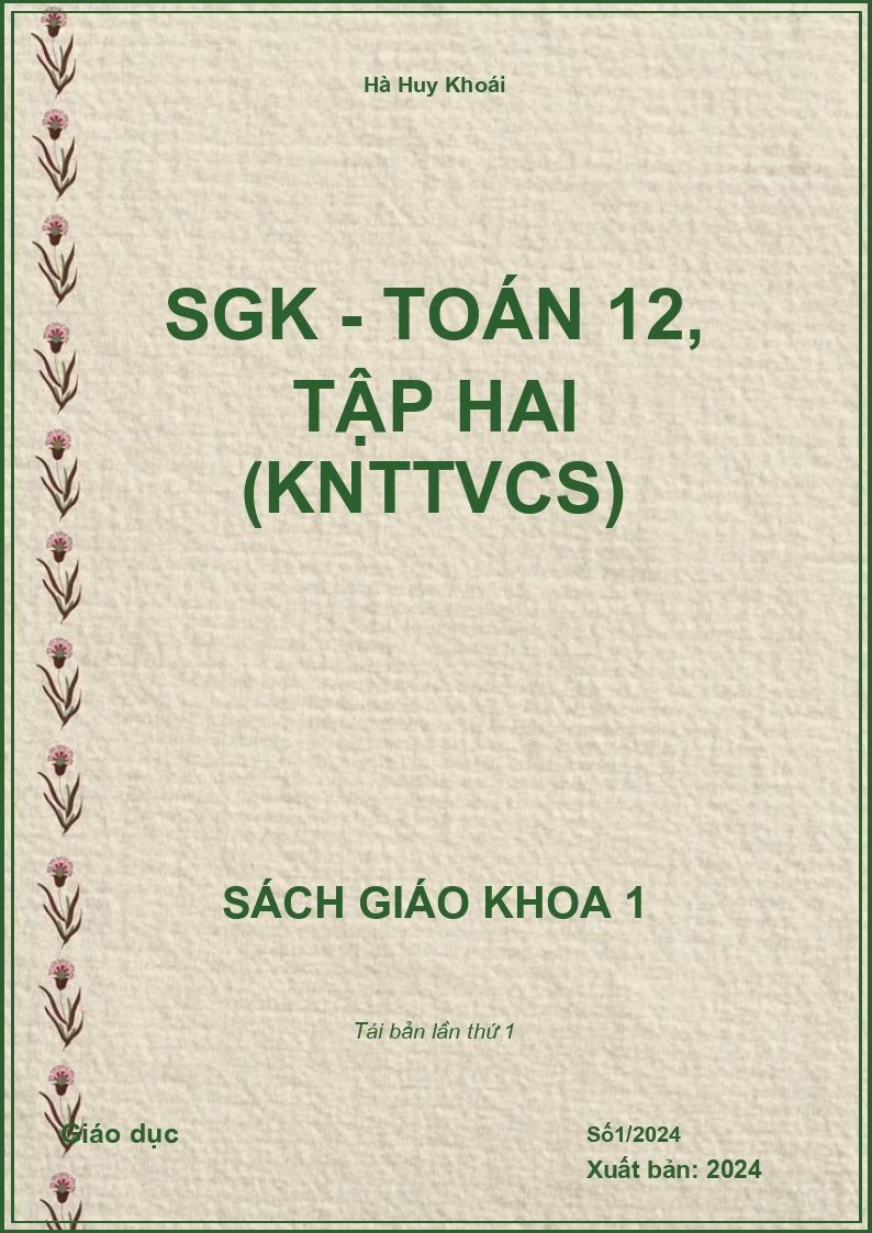 SGK - Toán 12, tập hai (KNTTVCS)