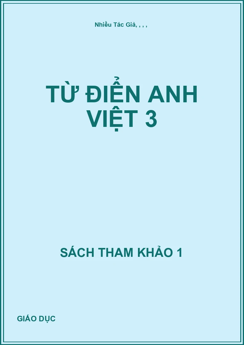 Từ Điển Anh Việt 3