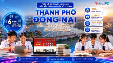 TP. Đồng Nai lan tỏa mạnh mẽ Tuần lễ đọc sách 2026 cùng Thư viện số DLib K12: Nhiều tập thể và học sinh tiêu biểu được tuyên dương