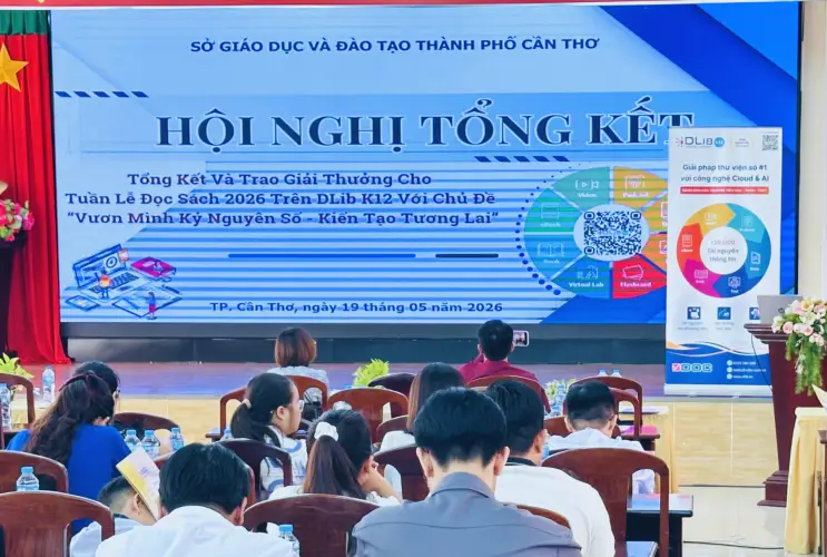 DLib K12 phối hợp Sở GD&ĐT Cần Thơ tổ chức Hội nghị tổng kết, trao thưởng Tuần lễ Đọc sách 2026 "Vươn mình kỷ nguyên số - Kiến tạo tương lai"