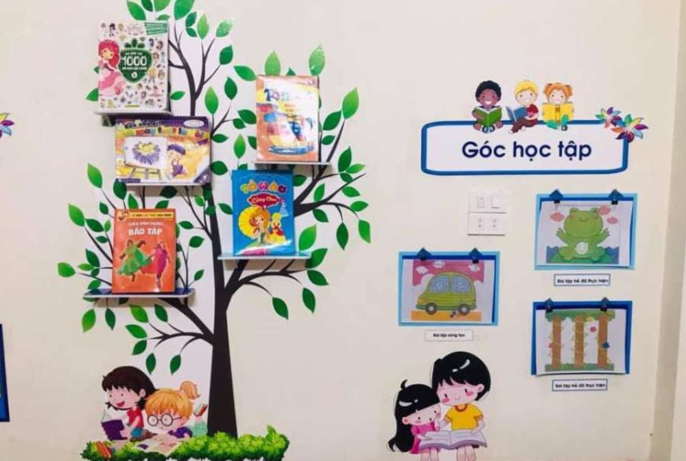 Góc truyện tranh của một thư viện.