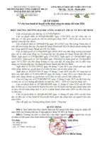 Quyết định về việc ban hành kế hoạch triển khai công tác pháp chế năm 2026