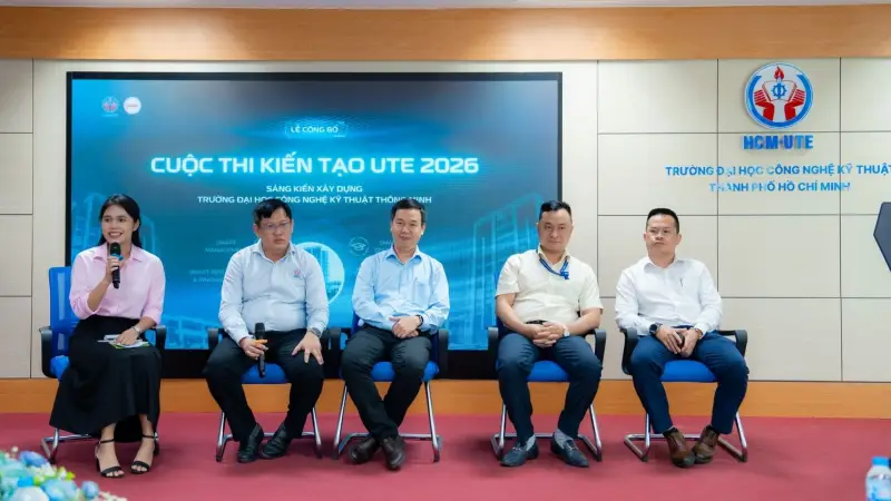 Khởi động cuộc thi Kiến tạo HCM-UTE 2026 tại Trường Đại học Công nghệ Kỹ thuật TP. Hồ Chí Minh