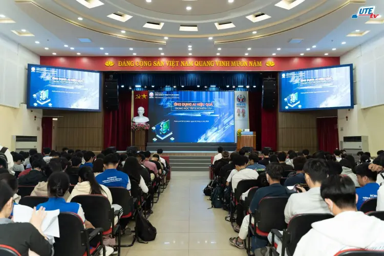 HCM-UTE tập huấn “Ứng dụng AI hiệu quả trong học tập và nghiên cứu”