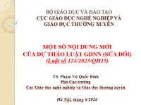 Luật Giáo dục nghề nghiệp (sửa đổi) và yêu cầu triển khai trong cơ sở giáo dục nghề nghiệp
