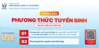 Thông tin tuyển sinh đại học chính quy năm 2026 - Trường Đại học Công nghệ Kỹ thuật TP. Hồ Chí Minh (tiền thân là Trường Đại học Sư phạm Kỹ thuật TP. Hồ Chí Minh)