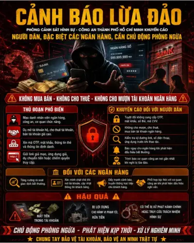 Cảnh báo lừa đảo liên quan đến tài khoản ngân hàng
