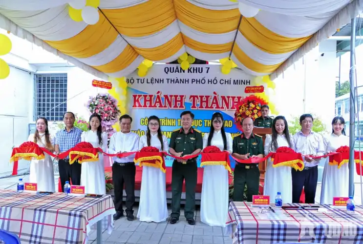 Giáo xứ Thanh Phong – Phường Phú Mỹ đón nhận công trình thể thao từ Bộ Tư lệnh TP.HCM