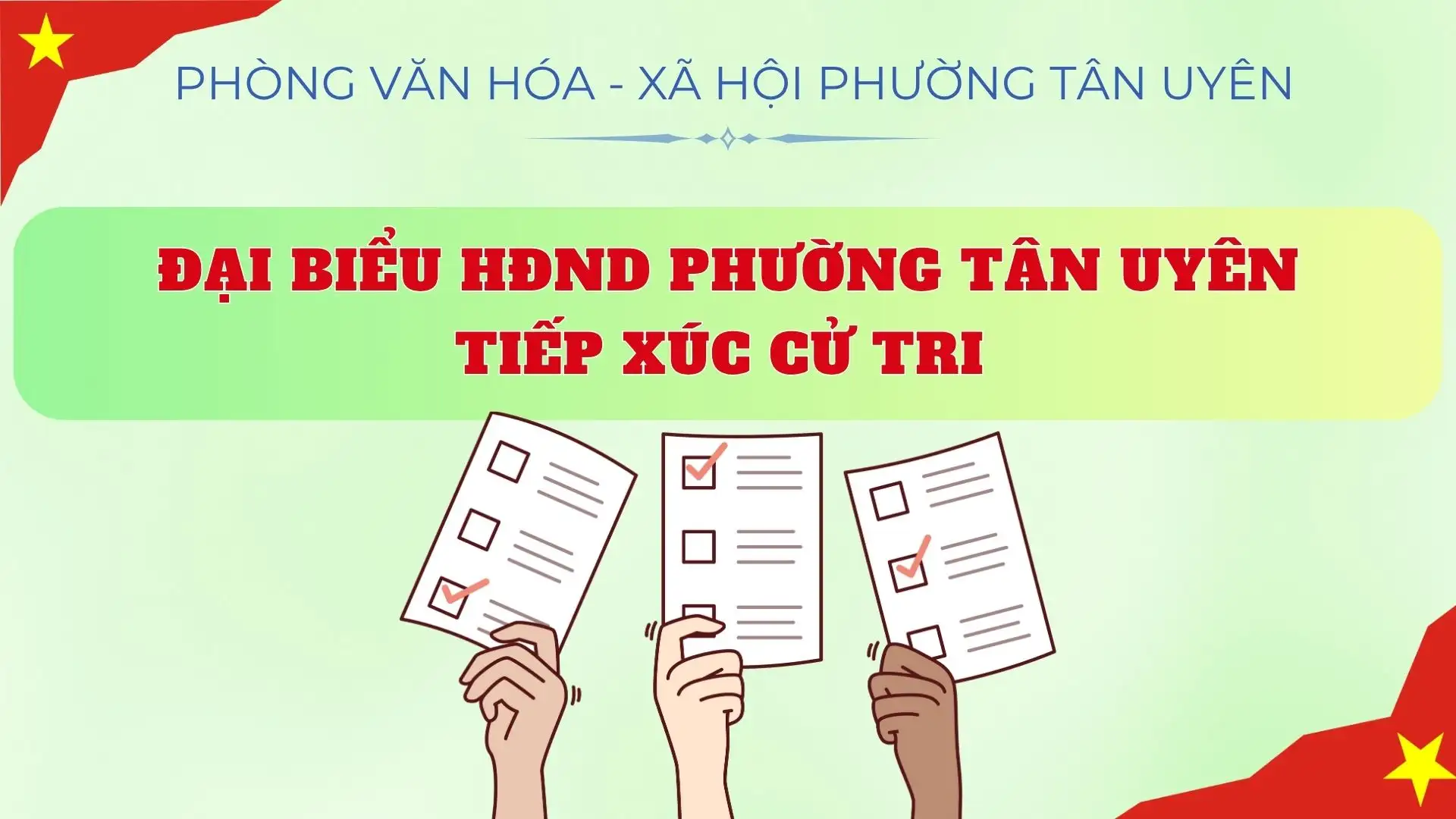 Đại biểu HĐND phường Tân Uyên tiếp xúc cử tri