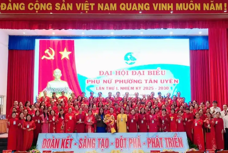 Đại hội đại biểu Hội Liên hiệp Phụ nữ phường Tân Uyên lần thứ I, nhiệm kỳ 2025 - 2030: Khởi đầu nhiệm kỳ mới “Đoàn kết - Sáng tạo - Đột phá - Phát triển”