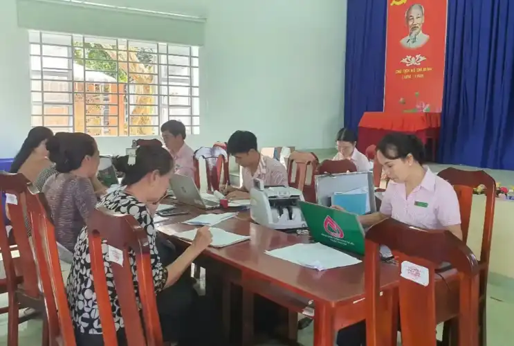 Phòng giao dịch Ngân hàng chính sách xã hội Tân Uyên tổ chức giao dịch hoạt động tín dụng chính sách