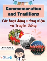 Commemoration and Traditions - Các hoạt động tưởng niệm và Truyền thống