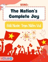 Song: The Nation’s Complete Joy - Đất Nước Trọn Niềm Vui
