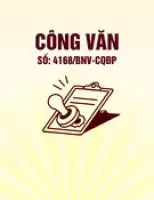 Công văn số 4168/BNV-CQĐP