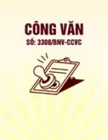 Công văn số 3308/BNV-CCVC