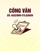 Công văn số 4832/BNV-CTL&BHXH