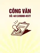 Công văn số 4613/UBND-KSTT