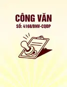 Công văn số 4168/BNV-CQĐP