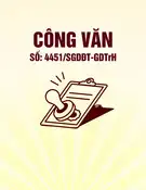Công văn số 4451/SGDĐT-GDTrH