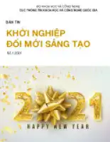Tạp chí Khởi nghiệp đổi mới sáng tạo - Số 1/2021