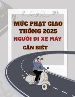 Mức phạt giao thông 2025 người đi xe máy cần phải biết!
