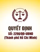 Quyết định số 2290/QĐ-UBND (Thành phố Hồ Chí Minh)
