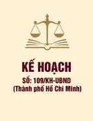 Kế hoạch số 109/KH-UBND (Thành phố Hồ Chí Minh)