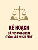 Kế hoạch số 3359/KH-SGDĐT (Thành phố Hồ Chí Minh)