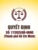 Quyết định số 17/2025/QĐ-UBND (Thành phố Hồ Chí Minh)