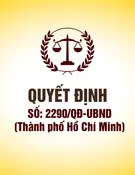 Quyết định số 2290/QĐ-UBND (Thành phố Hồ Chí Minh)