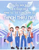 100 câu hỏi đáp liên quan đến hình sự, tố tụng hình sự cho thanh thiếu niên