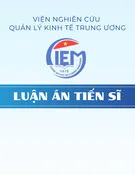 Luận án Tiến sĩ: Chính sách thuế xanh nhằm phát triển bền vững ở Việt Nam