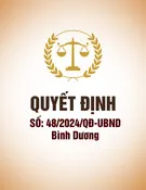 Quyết định số 48/2024/QĐ-UBND Bình Dương