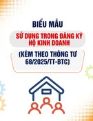 Mẫu Giấy đề nghị dừng thực hiện thủ tục đăng ký hộ kinh doanh (Kèm theo Thông tư 68/2025/TT-BTC)