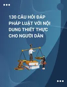 130 câu hỏi đáp pháp luật với nội dung thiết thực cho người dân
