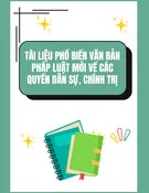 Tài liệu phổ biến văn bản pháp luật mới về các quyền dân sự, chính trị
