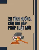 25 tình huống, câu hỏi đáp pháp luật mới