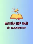 Văn bản hợp nhất số 8376/VBHN-BTP