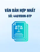 Văn bản hợp nhất số 440/VBHN-BTP